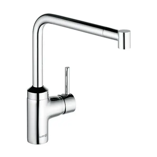 KLUDI L-INE Spültisch-Einhandmischer DN 10 herausziehbarer Teleskopauslauf 3,79 l/min chrom, 428210577WR5, Artikel in Kategorie